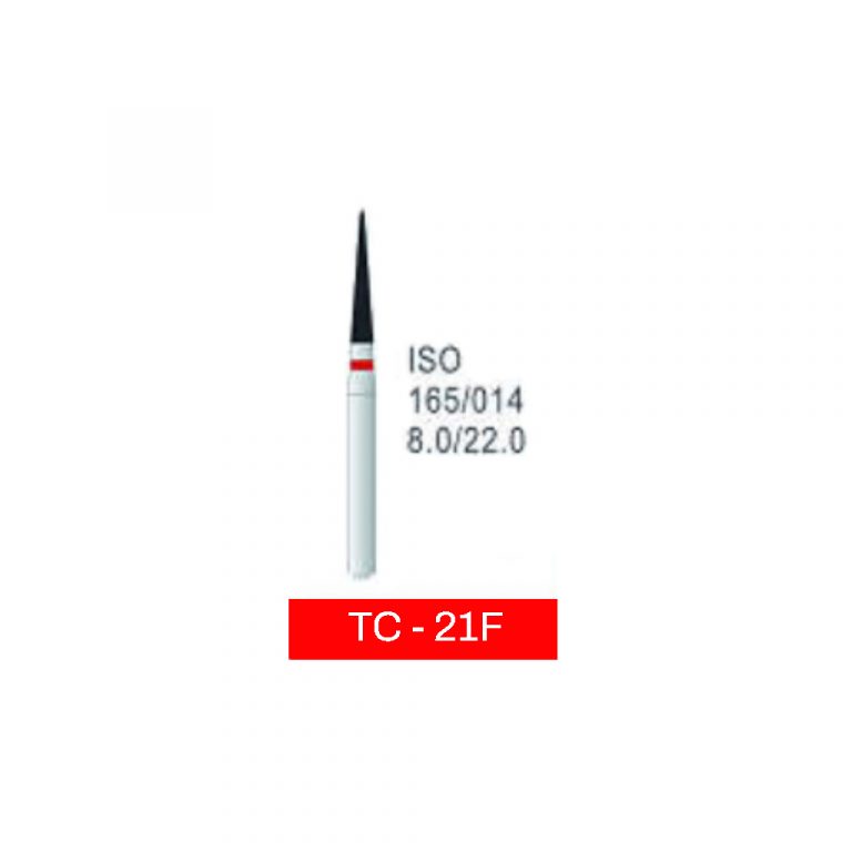 Freze diamantate cu varf efilat L-8mm 10 buc